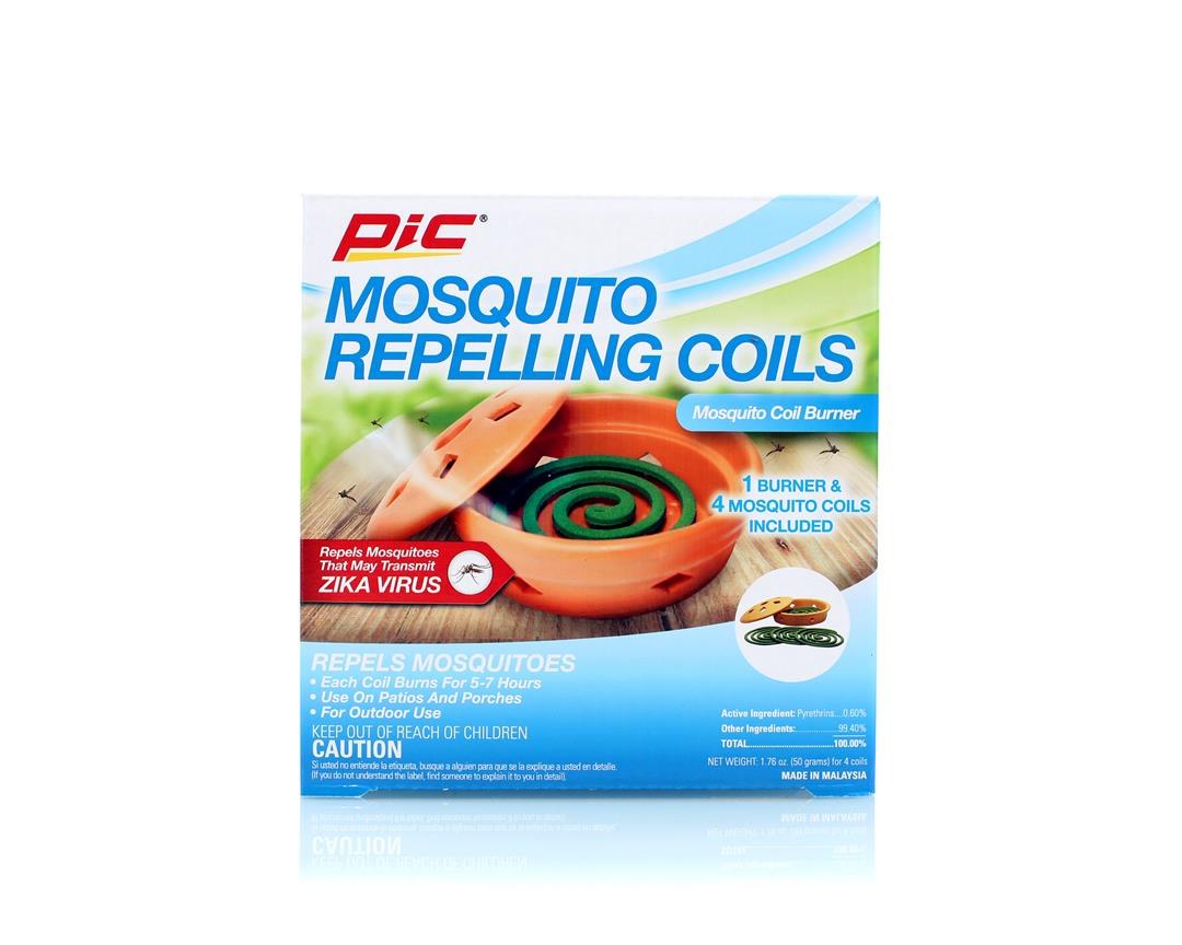 Pic Corp Mosquito Coil, Upto 5 to 7 Hours, Pyrethrins, With Terracota Coil Holder, Outdoor Use – COMBO