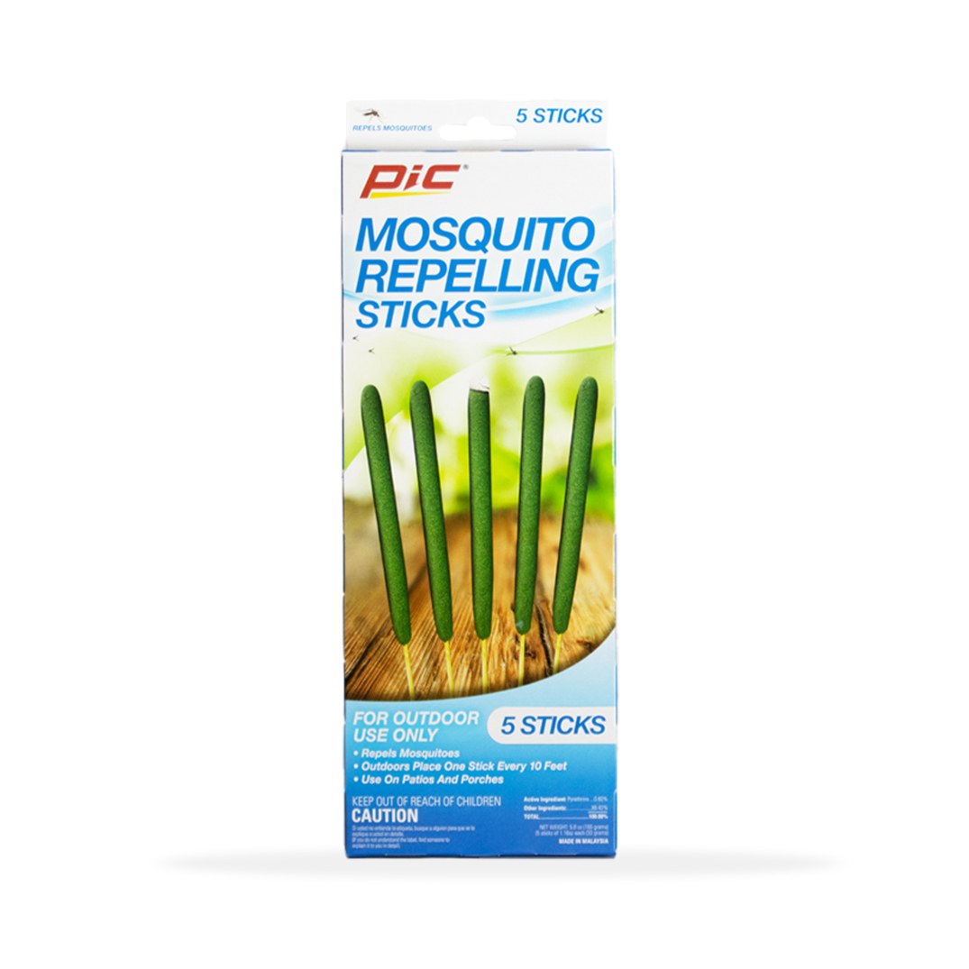 Pic Corp Mosquito Stick, Pyrethrins, Outdoor Use, One Stick Every 10 Foot – MOSSTK
