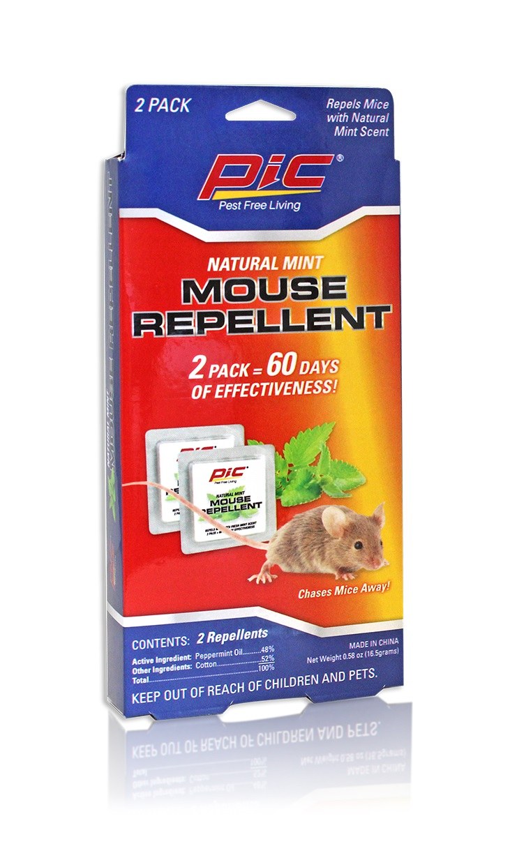 Pic Corp Pest Repellent, Use to Repel Mouse, Natural Mint – MR2