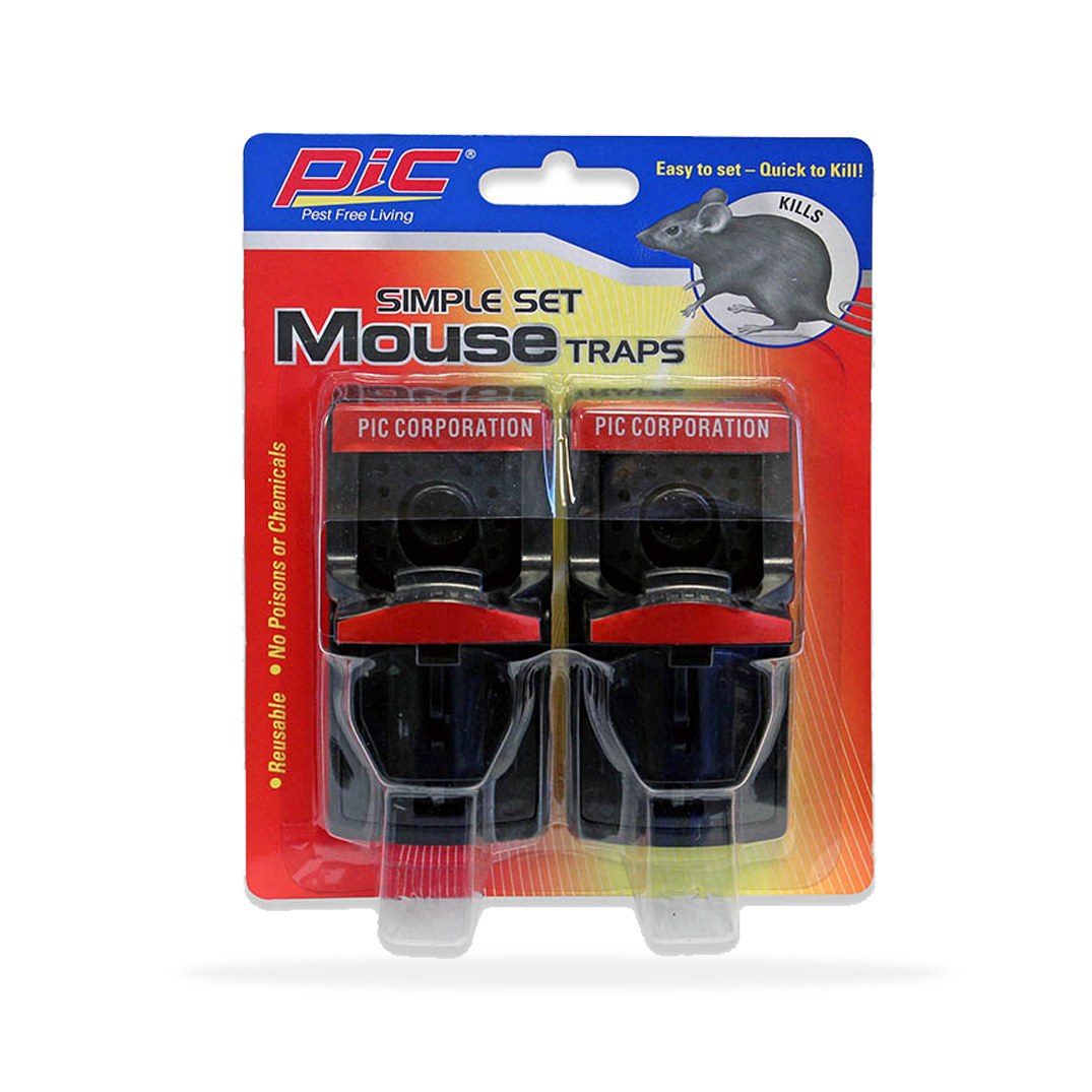 Pic Corp Pest Repellent, Use to Repel Mouse, Traps, Plastic – PMT-2