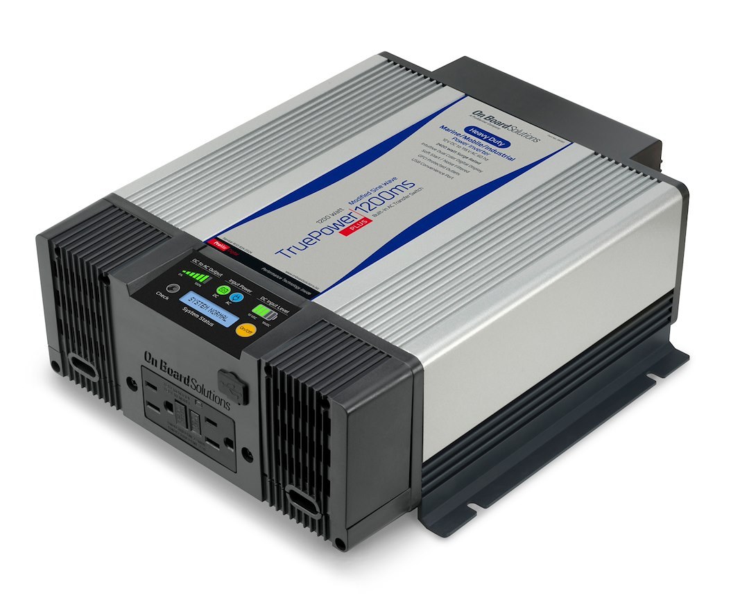 Pro Mariner Power Inverter, Truepower Plus, Inverts 12 Volt DC to 115 Volt AC, 1200 Watts, 30 Ampere Continuous Output – 06120