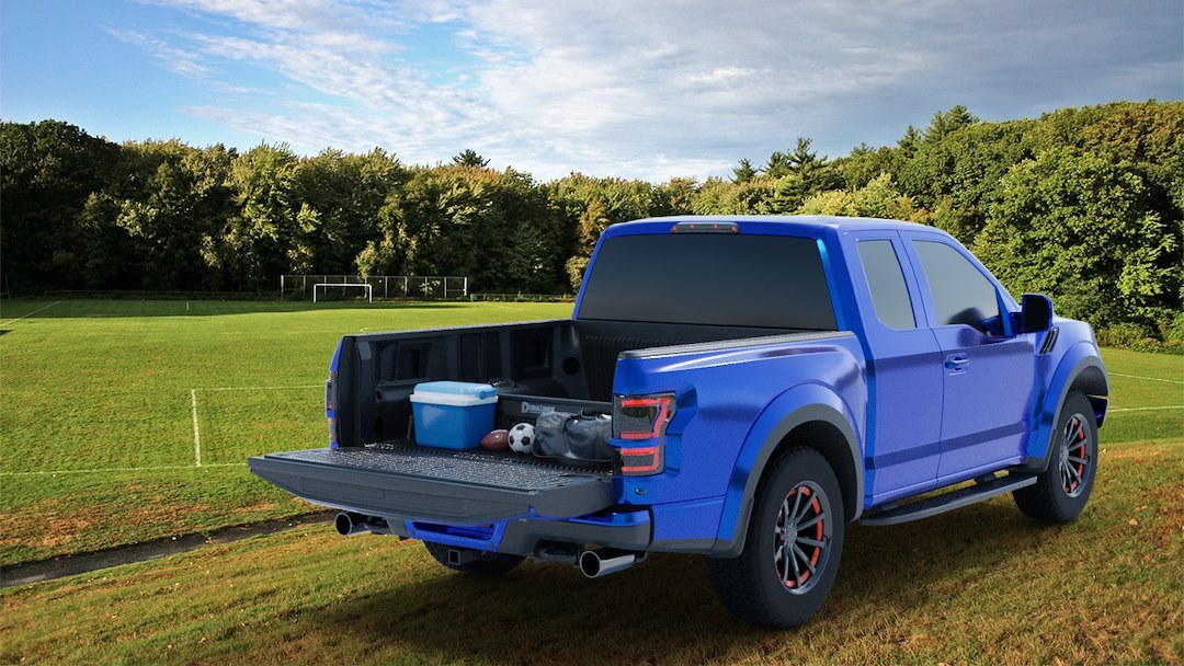 Penda Bed Cargo Divider, Duraliner, Works with Duraliner Bed Liners and Tonneau Cover, Black, Heavy Duty Plastic – 13030BD
