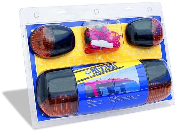 Pacer Perf Roof Marker Light, Hi-Five ®, Direct-Fit OEM Style, Amber Lens, 194 Bulb, Clear Bulb, 3 Light Set, With Wiring Harness – 20-240
