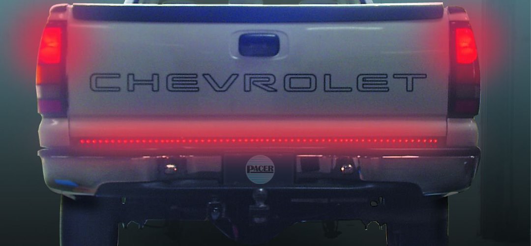 Pacer Perf Tailgate Light – LED, Outback F4 ™, 60 Inch Rigid Light Bar, Red Lens, Red Brake/ Red Running/ Red Turn Signal, Black Housing – 20-801