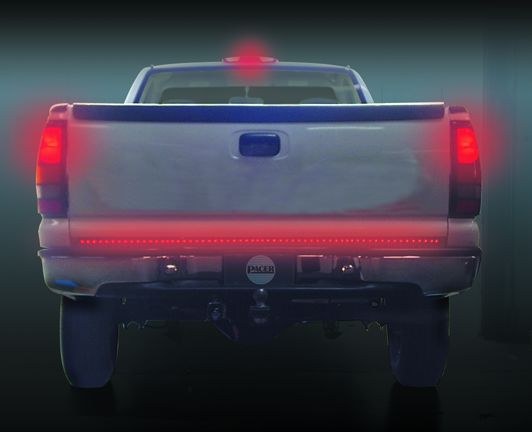 Pacer Perf Tailgate Light – LED, Outback F4 ™, 60 Inch Rigid Light Bar, Red Lens, Red Brake/ Red Running/ Red Turn Signal, Black Housing – 20-801