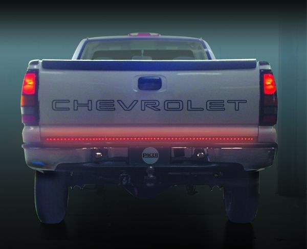 Pacer Perf Tailgate Light – LED, Outback F4 ™, 60 Inch Rigid Light Bar, Red Lens, Red Brake/ Red Running/ Red Turn Signal, Black Housing – 20-801