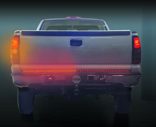 Pacer Perf Tailgate Light – LED, Outback F4 ™, 60 Inch Rigid Light Bar, Red Lens, Red Brake/ Red Running/ Red Turn Signal, Black Housing – 20-801