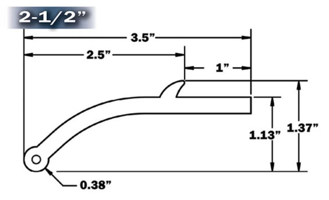 Pacer Perf Fender Flare, Flexy Flares ®, Bolt-On Style, 2-1/2 Inch Tire Coverage, Black, Heavy Duty Epdm Rubber, Universal, 58 Inch Length – 52-188