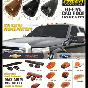 Pacer Perf Point of Purchase Display, Multi Purpose Light- LED, Hi-Five Cab Roof Lights – 79-620