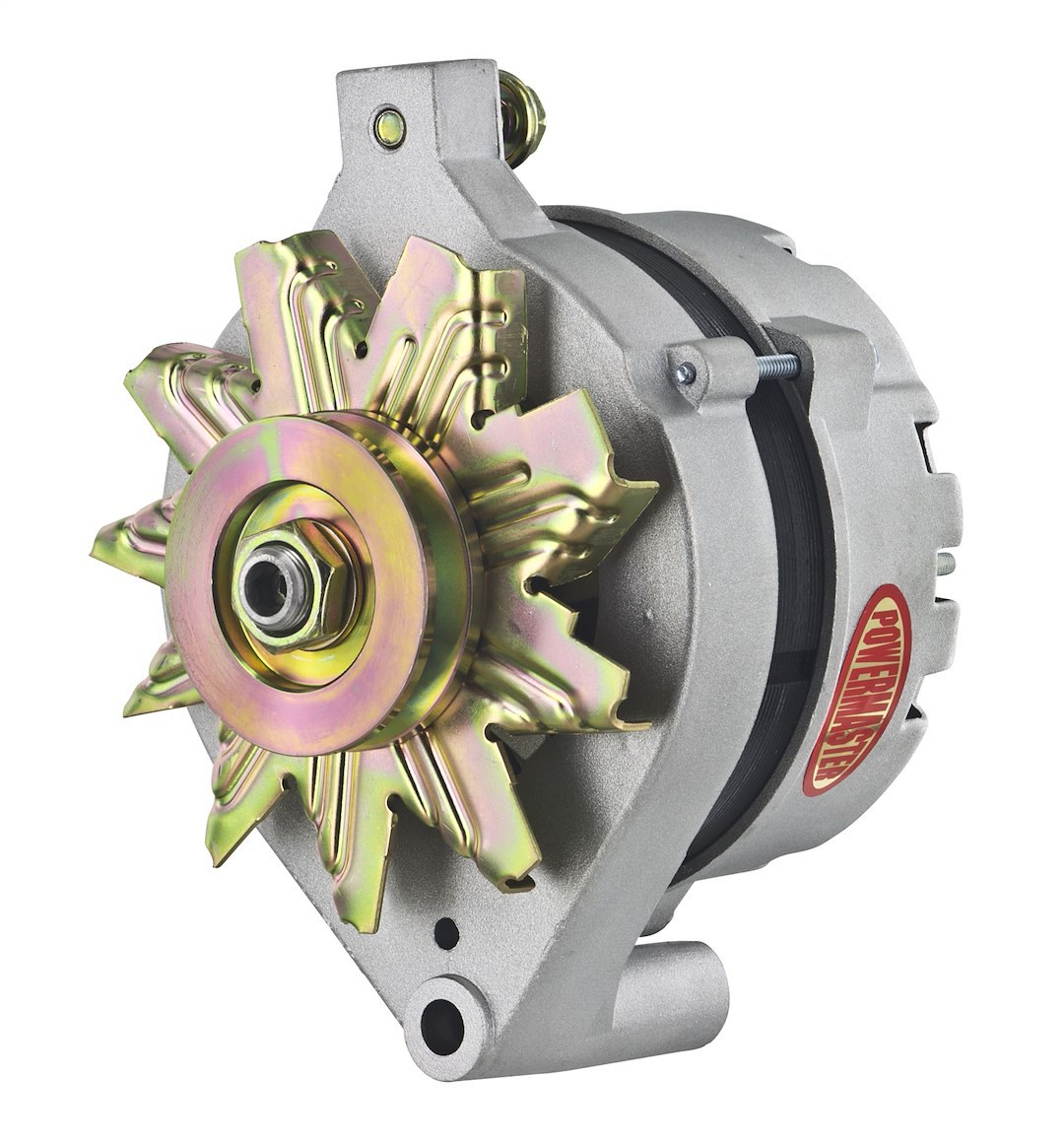 Powermaster Alternator/ Generator, Ford 1G Style, V-Belt Pulley, 65 Amp, Natural Finish – 7078