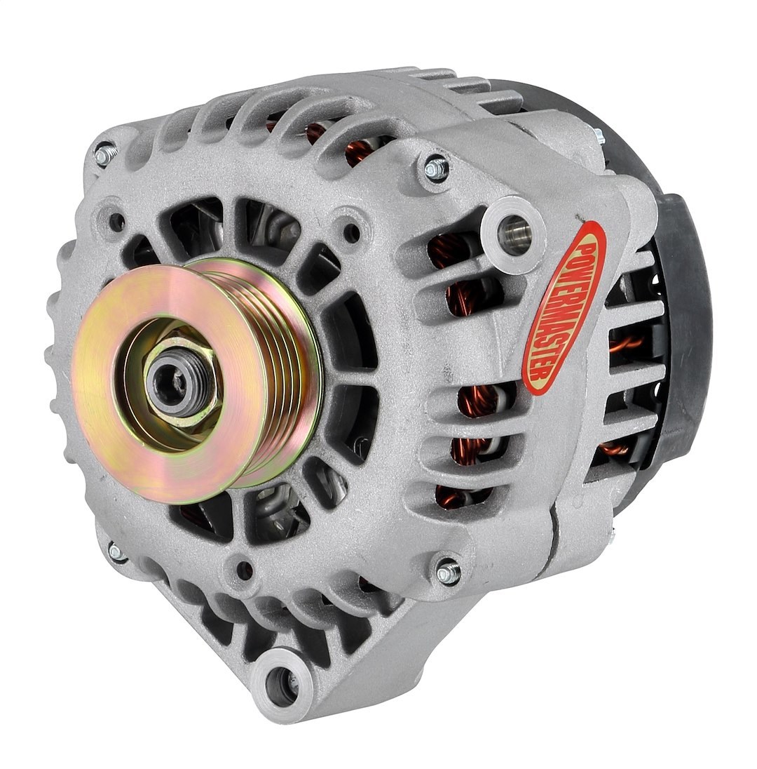 Powermaster Alternator/ Generator, GM AD230 Style, 120 Amp, 6 Groove, Natural, For Use with Cadillac/ Chevy/ Gmc Trucks – 82478