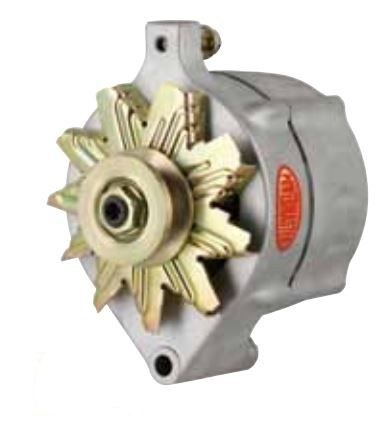 Powermaster Alternator/ Generator, Ford Upgrade Style, 1V-Belt Pulley, 150 Amps, One or Three Wire, Natural – 8-47141