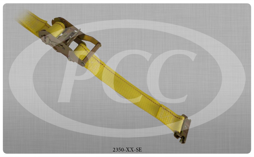 Pacific Carg Tie Down Strap, Cargo Tie Down, Series E/ a, 16 Foot Length X 2 Inch Width, 1000 Pound Maximum Load Capacity, With Ratchet – 2350-16-SE
