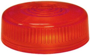 Peterson Mfg Turn Signal-Parking-Side Marker Light Lens, Replacement Lens for 102A/ 102R, Red – 102-15R