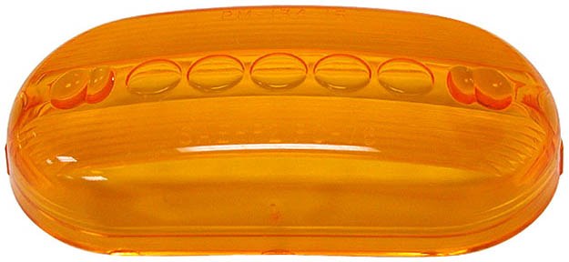 Peterson Mfg Turn Signal-Parking-Side Marker Light Lens, Replacement Lens Fits Peterson Light Series 135A/ R, Amber – 134-15A