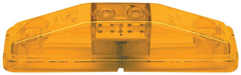 Peterson Mfg Clearance Light, LED, Rectangular, 4.06 Inch Length X 1.06 Inch Width X 0.93 Inch Height, Amber Lens, Surface Mount, Poly Pack – 169A