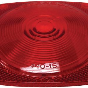 Peterson Mfg Trailer Light Lens, Replacement Lens Fits Peterson Light Series 440/L, 441/L, 444/L, 452/L, Square, Red, Screw-On Mount – 440-15