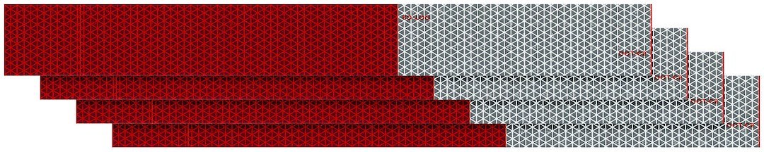 Peterson Mfg Reflective Tape, Light Reflective, 18 Inch Length X 2 Inch Width Strips, Red/ White – 465-4K