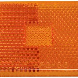 Peterson Mfg Turn Signal-Parking-Side Marker Light Lens, Replacement Lens for Old Style 114A/ 114R/ 115A/ 115R/ 440/ L and 441/ L, Amber – 55-15A
