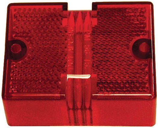 Peterson Mfg Turn Signal-Parking-Side Marker Light Lens, Replacement Lens Fits 444/ 444L/ 452/ 452L Series Lights, Red – 56-15R