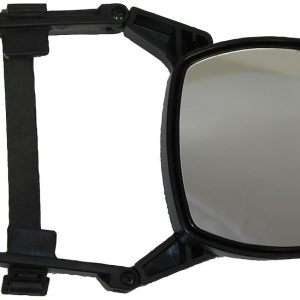 Peterson Mfg Exterior Towing Mirror, Quick Fit with Double-Pivoting Adjustable Arms, Single 6-1/4 Inch X 5 Inch Mirror, Extends 6-1/2 Inches – 650