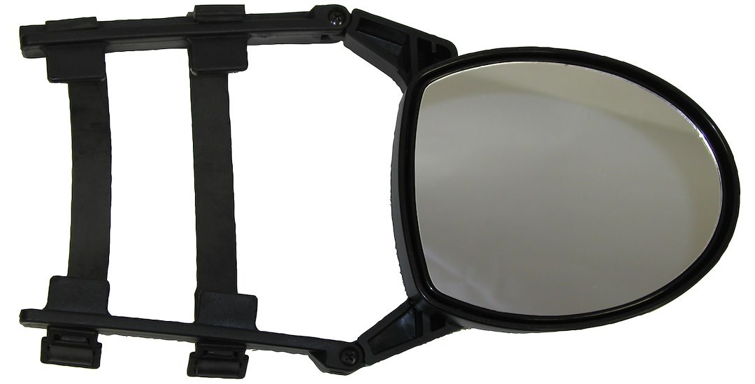 Peterson Mfg Exterior Towing Mirror, Quick Fit with Double-Pivoting Adjustable Arms, Single 6-1/4 Inch X 5 Inch Mirror, Extends 6-1/2 Inches – 650