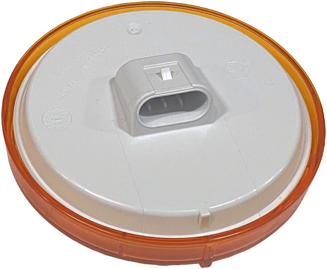 Peterson Mfg Turn Signal Light Assembly – LED, Lumenx ®, Amber Lens, 7 LED, 4-1/4 Inch Diameter, Round, Grommet Mount – 817A-7