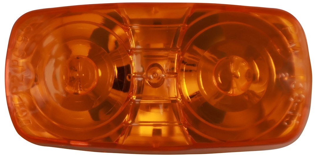 Peterson Mfg Clearance Light, LED, Rectangular, 4 Inch Length X 2 Inch Width X 1.09 Inch Height, Amber Lens, Surface Mount, 9 to 32 Volt – M38A-MV