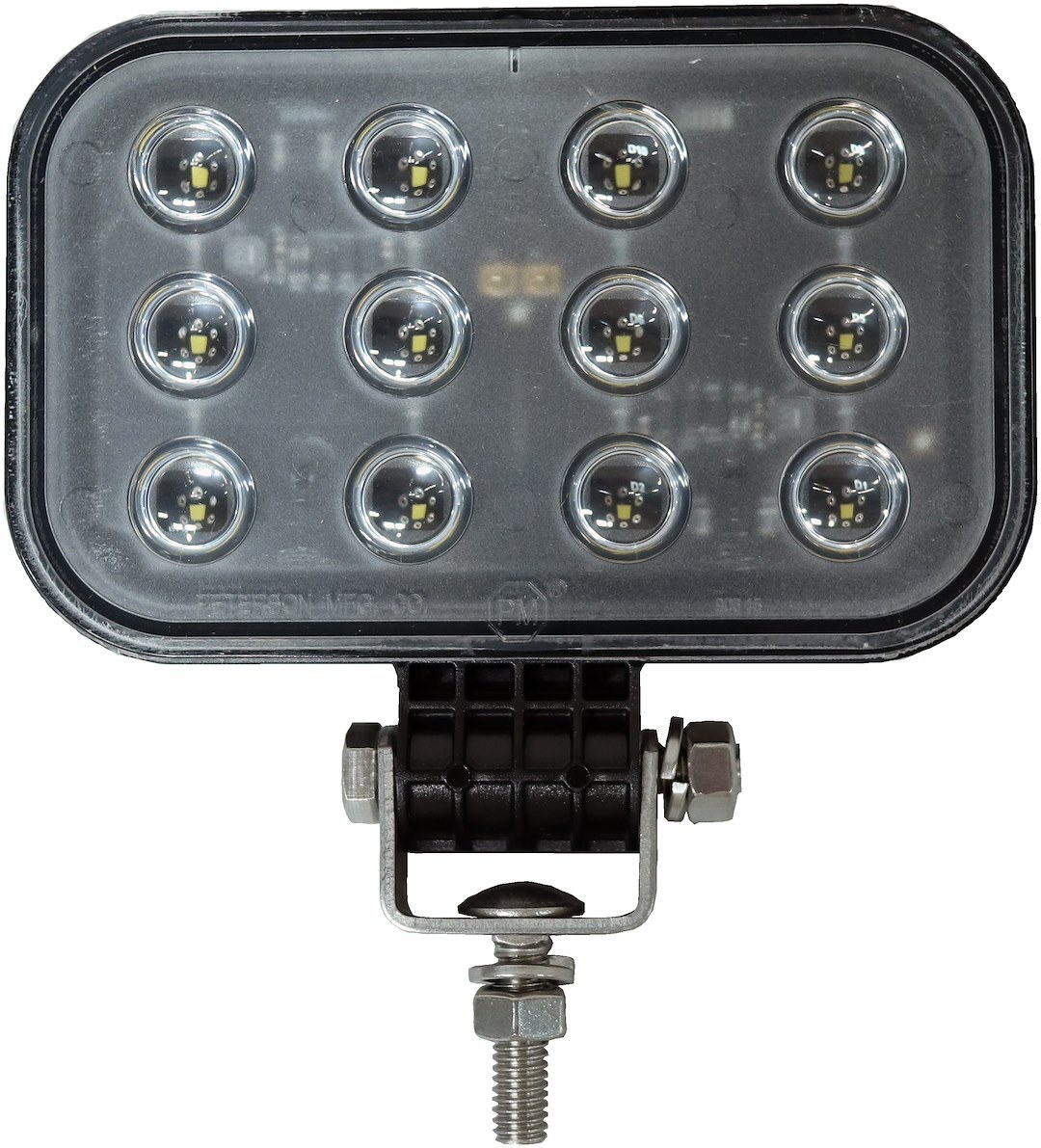 Peterson Mfg Work Light, 3 Inch X 5 Inch Rectangular, Pedestal Mount, 1000 Lumens, 0.81 Amp at 12 Volt/ 0.41 Amp at 24 Volt, LED – M906-MV-BT2