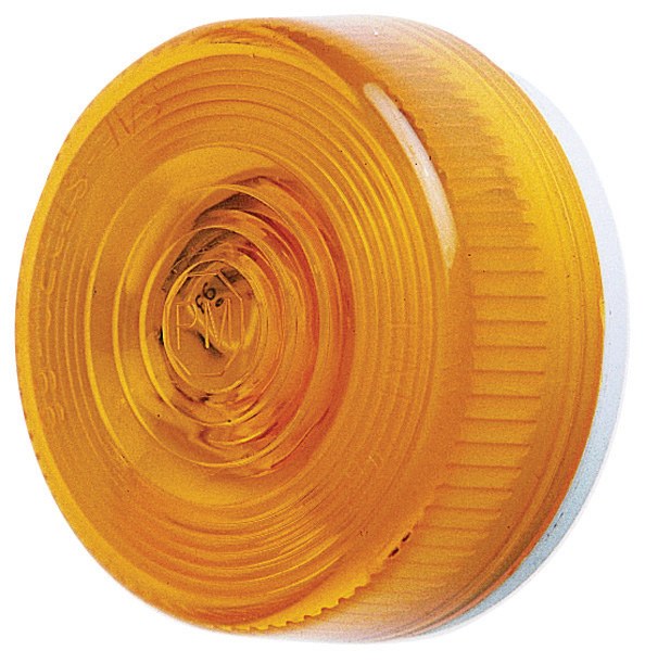 Peterson Mfg Clearance Light, Incandescent, Round, 2-7/8 Inch Diameter X 1-1/8 Inch Height, Amber Lens, Surface Mount, Single, Without Trim – V102A