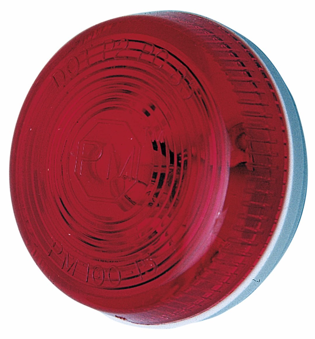 Peterson Mfg Clearance Light, Incandescent, Round, 2-7/8 Inch Diameter X 1-1/8 Inch Height, Red Lens, Surface Mount, Single, Without Trim – V102R