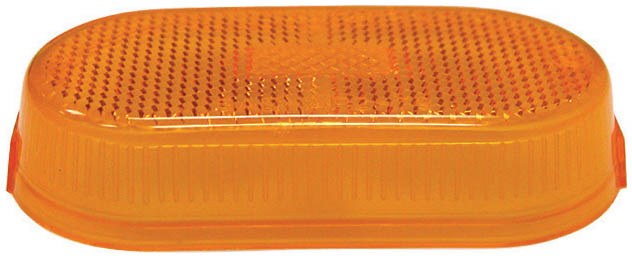 Peterson Mfg Turn Signal-Parking-Side Marker Light Lens, Replacement Lens Fits Peterson Light Series 106A and 108WA, Amber – V108-15A