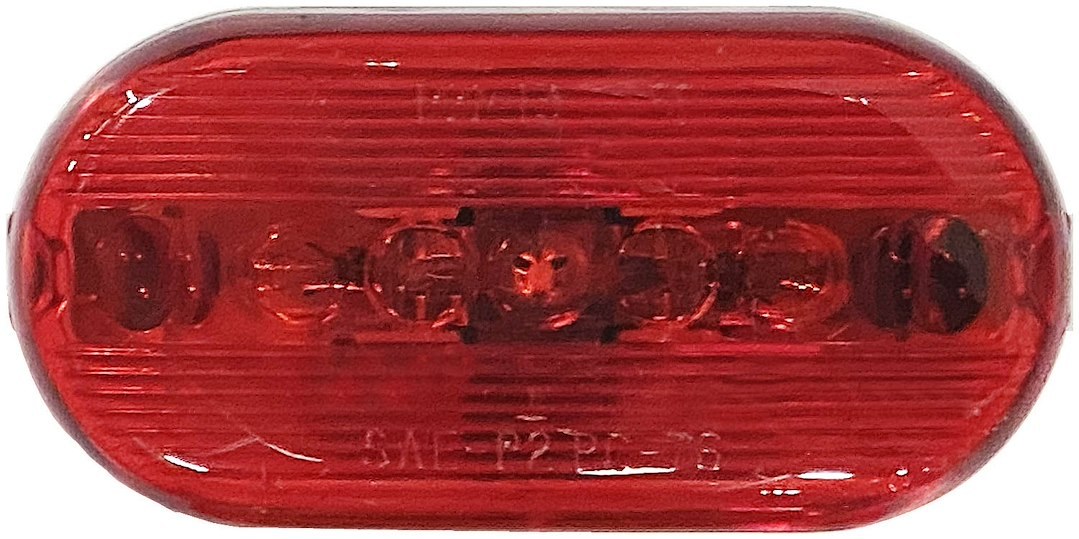 Peterson Mfg Clearance Light, Incandescent, Oblong, 4-1/8 Inch Length X 2 Inch Width X 1-1/32 Inch Height, Red Lens, Surface Mount – V135R