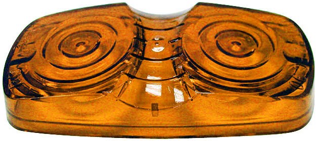 Peterson Mfg Turn Signal-Parking-Side Marker Light Lens, Replacement Lens Fits 138A/ B/ C/ G/ R and 139A/ R, Amber – V138-15A