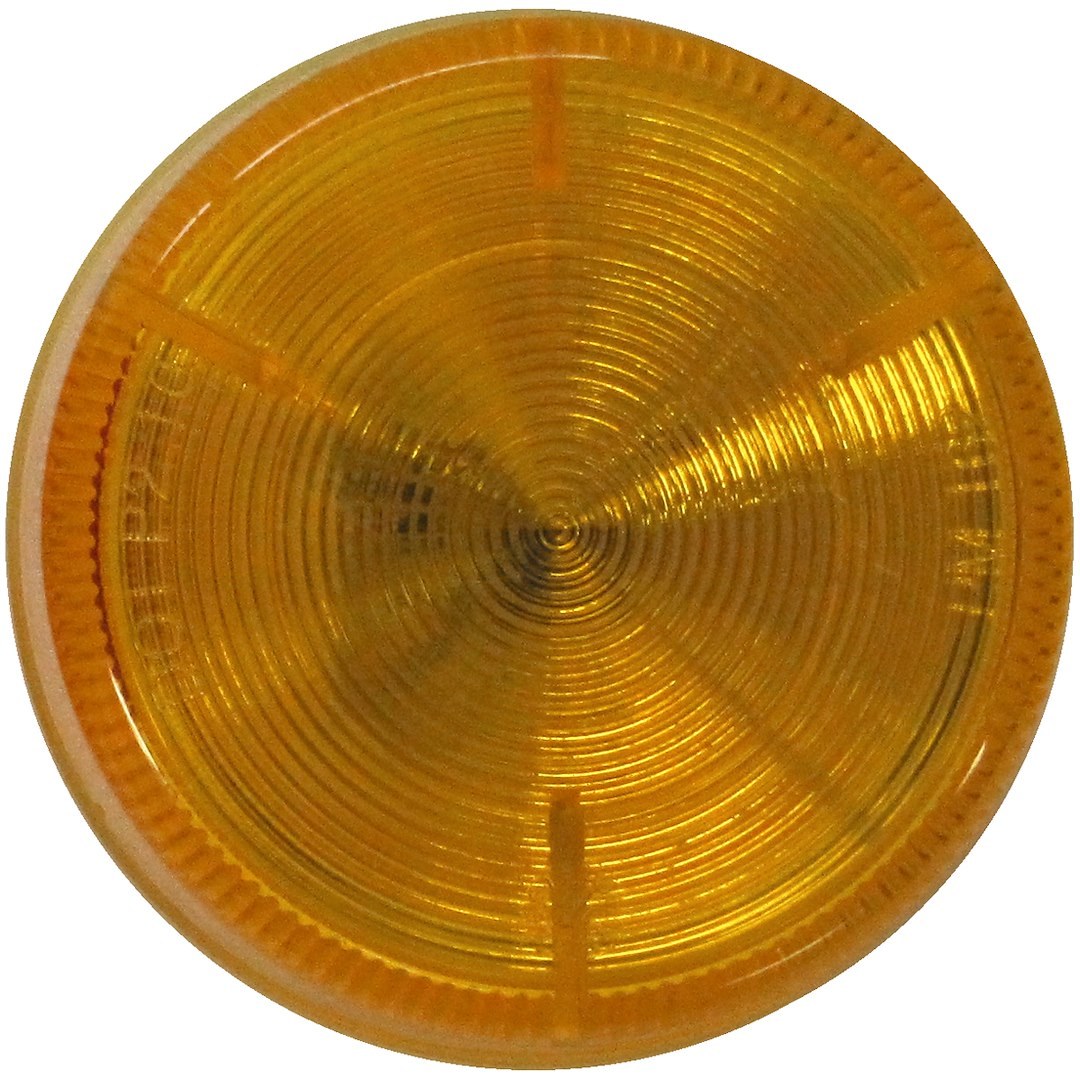 Peterson Mfg Clearance Light, LED, Round, 2-1/2 Inch Diameter X 2-1/2 Inch Height, Amber Lens, Grommet Mount, With Grommet and Plug – V162KA
