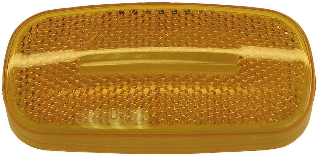 Peterson Mfg Turn Signal-Parking-Side Marker Light Lens, Replacement Lens Fits Peterson Light Series 562-1/ 566-1, Amber Lens – V2549-15A