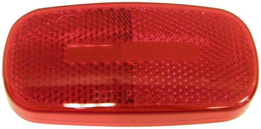 Peterson Mfg Turn Signal-Parking-Side Marker Light Lens, Replacement Lens Fits Peterson Light Series 562-1/ 566-1, Red Lens – V2549-15R