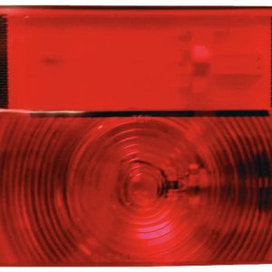 Peterson Mfg Trailer Light, Stop/ Turn/ Tail Light, Incandescent Bulb, Rectangular, Red, 8-9/16 Inch Length X 4-5/8 Inch Width – V25911