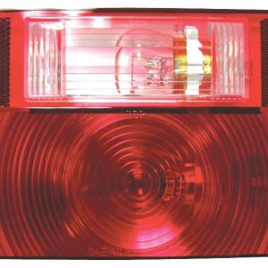 Peterson Mfg Trailer Light, Stop/ Turn/ Tail Light, Incandescent Bulb, Rectangular, Red, 8-9/16 Inch Length X 4-5/8 Inch Width – V25912
