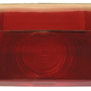 Peterson Mfg Trailer Light Lens, Replacement Lens for Peterson Trailer Light Part Number 25913, Rectangular, Red/ Clear, Single – V25913-25