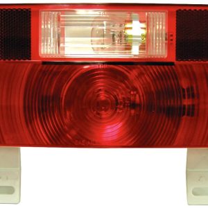 Peterson Mfg Trailer Light, Stop/ Turn/ Tail Light, Incandescent Bulb, Rectangular, Red, 8-9/16 Inch Length X 4-5/8 Inch Width – V25914