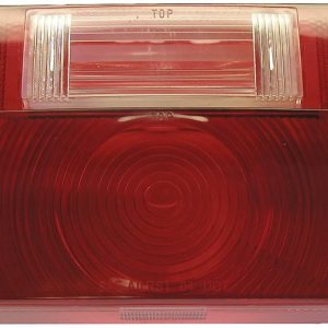 Peterson Mfg Trailer Light Lens, Replacement Lens for Peterson Trailer Light Part Number 25914, Rectangular, Red/ Clear, Single – V25914-25