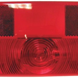 Peterson Mfg Trailer Light, Stop/ Turn/ Tail Light, Incandescent Bulb, Rectangular, Red, 8-9/16 Inch Length X 4-5/8 Inch Width – V25921