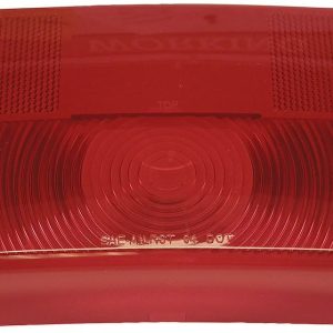 Peterson Mfg Trailer Light Lens, Replacement Lens for Peterson Trailer Light Part Number 25921, Rectangular, Red, Single – V25921-25