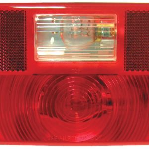 Peterson Mfg Trailer Light, Stop/ Turn/ Tail Light, Incandescent Bulb, Rectangular, Red, 8-9/16 Inch Length X 4-5/8 Inch Width – V25922