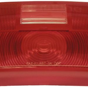 Peterson Mfg Trailer Light Lens, Replacement Lens for Peterson Trailer Light Part Number 25922, Rectangular, Red/ Clear, Snap-On – V25922-25