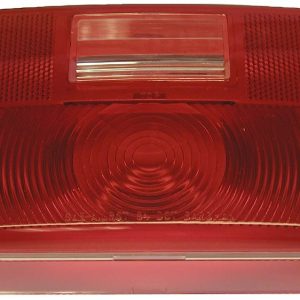 Peterson Mfg Trailer Light Lens, Replacement Lens for Peterson Trailer Light Part Number 25924, Rectangular, Red/ Clear, Snap-On – V25924-25