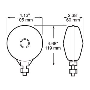 Peterson Mfg Parking/ Turn Signal Light Assembly, Amber Lens, Incandescent, Double Face, Single – V313AA