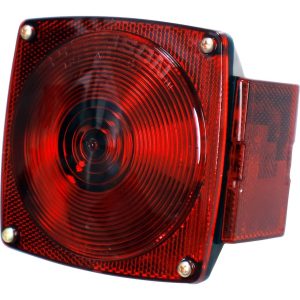 Peterson Mfg Trailer Light, Stop/ Turn/ Tail Light, Incandescent Bulb, Square, Red, 4-3/4 Inch X 4-1/2 Inch, Non-Submersible – V440