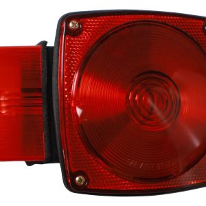 Peterson Mfg Trailer Light, Stop/ Turn/ Tail Light, Incandescent Bulb, Red Lens, 5.94 Inch X 4-1/2 Inch, With Mounting Hardware, Submersible – V452L